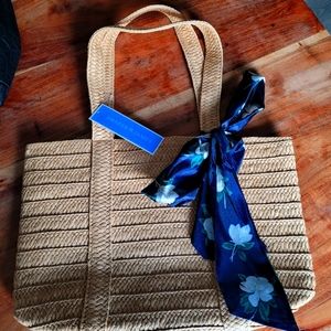 Draper James straw purse